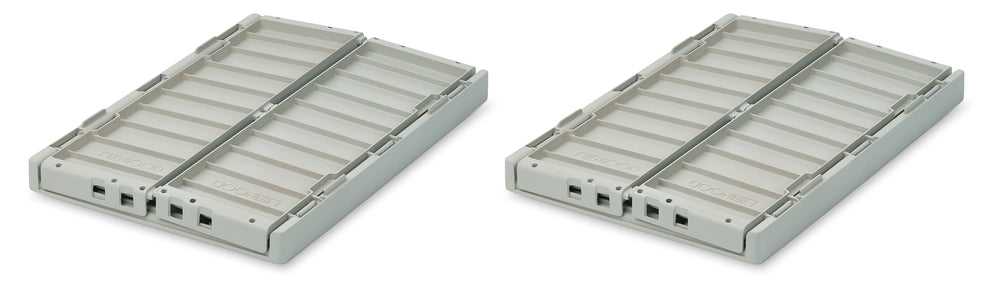 WESTON MEDIUM Aufbewahrungsbox 2er Pack, dove blue