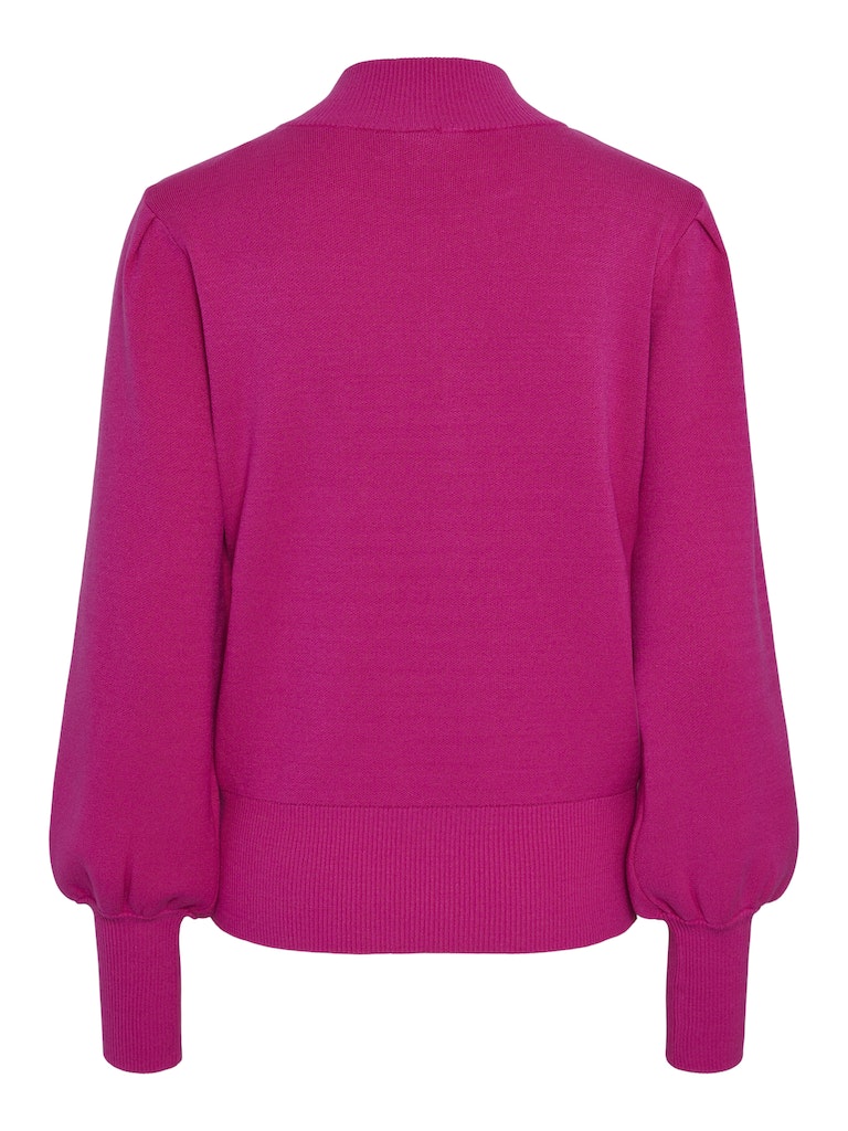 YASFONNY Knit Pullover, Fuchsia Fedora