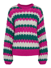 Lade das Bild in den Galerie-Viewer, YASBUBBA Knit Pullover, fuchsia fedora / birch
