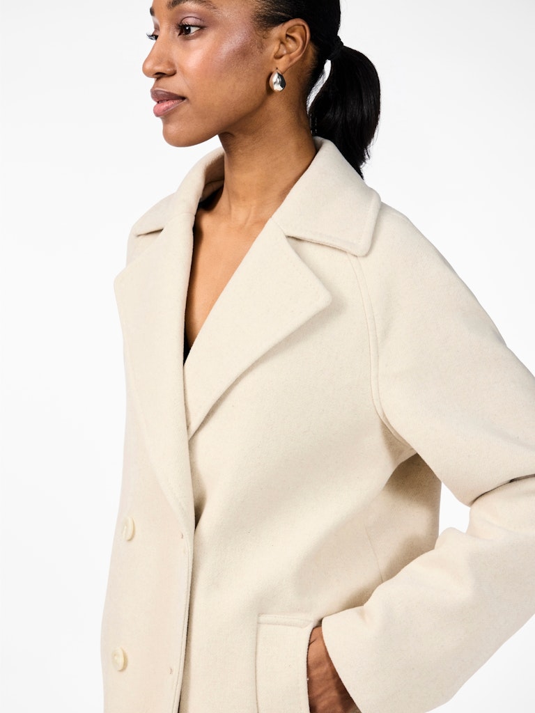 YASMARGOT Long Coat, Birch Melange
