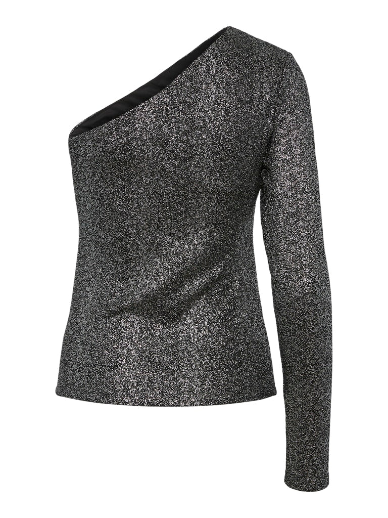 YASSHIMMI Top, Black / Silver