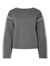 Lade das Bild in den Galerie-Viewer, YASSTITCHA Knit Pullover, medium grey melange
