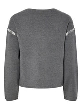 Lade das Bild in den Galerie-Viewer, YASSTITCHA Knit Pullover, medium grey melange
