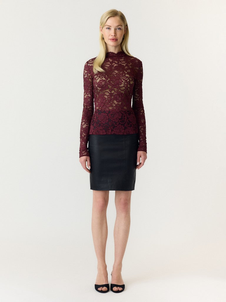 YASLACEY Lace Top, Port Royale