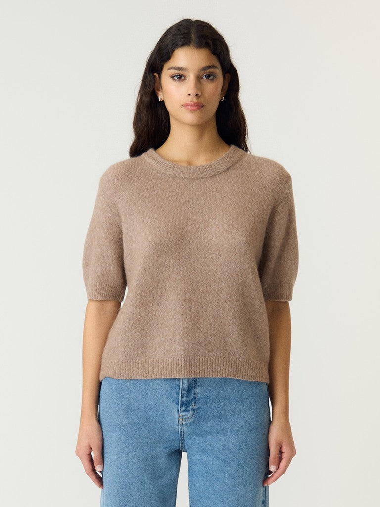 YASJOHI Wool Blend Pullover, Taupe Gray
