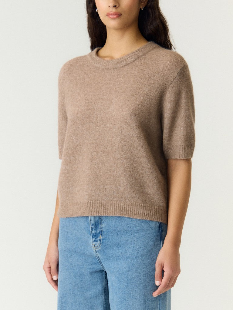 YASJOHI Wool Blend Pullover, Taupe Gray