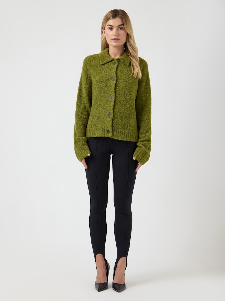 YASMADDIE Knit Cardigan, cardamom seed