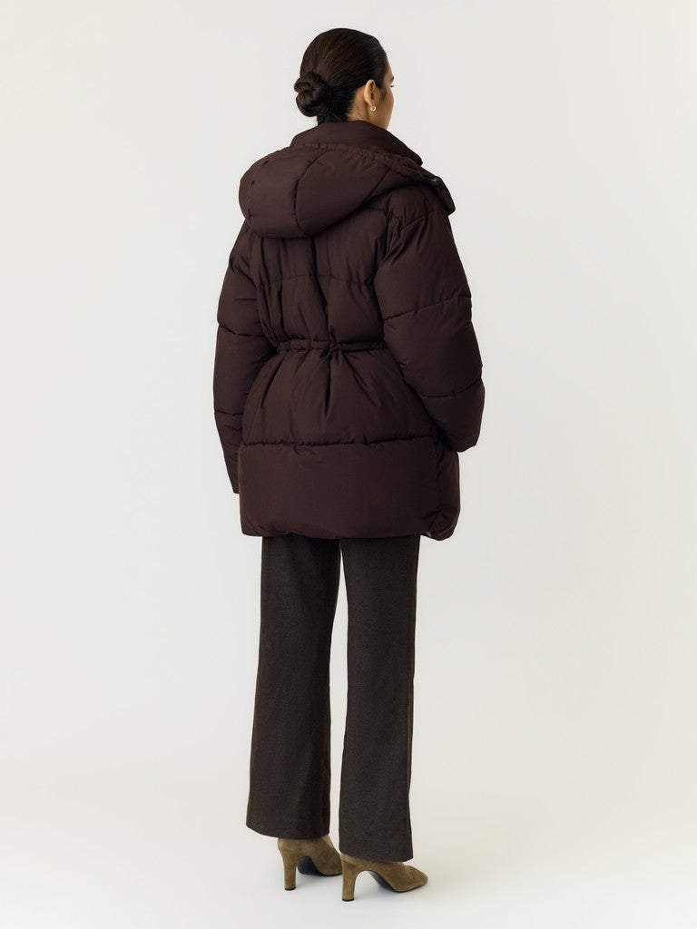 YASSUMARA Padded Coat, Mole Carafe lining