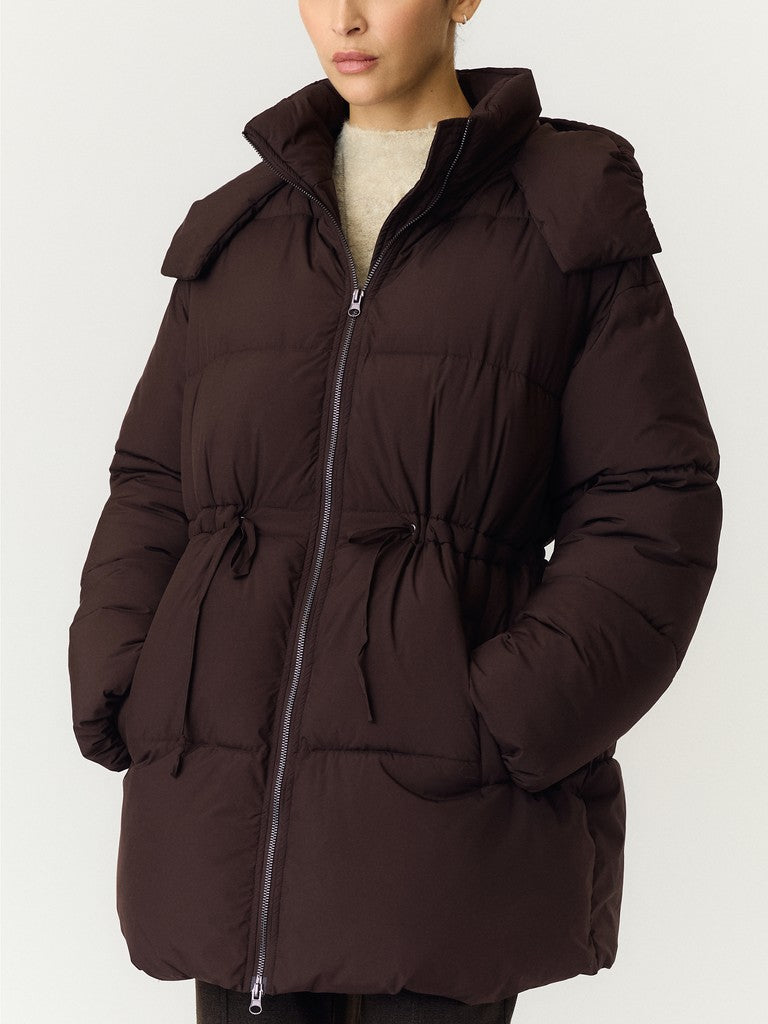 YASSUMARA Padded Coat, Mole Carafe lining