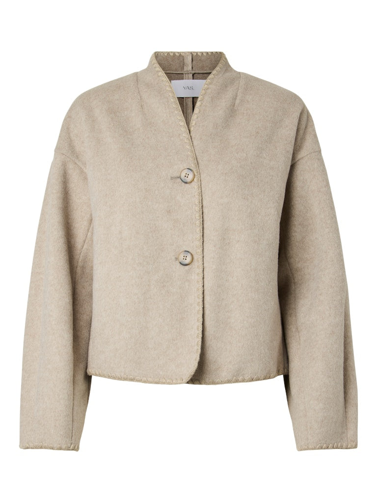 YASUMA Jacket, Taupe Gray Melange