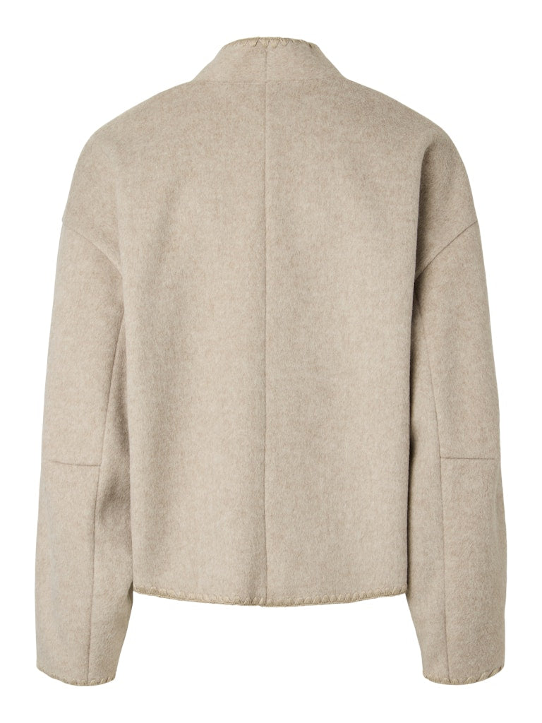 YASUMA Jacket, Taupe Gray Melange
