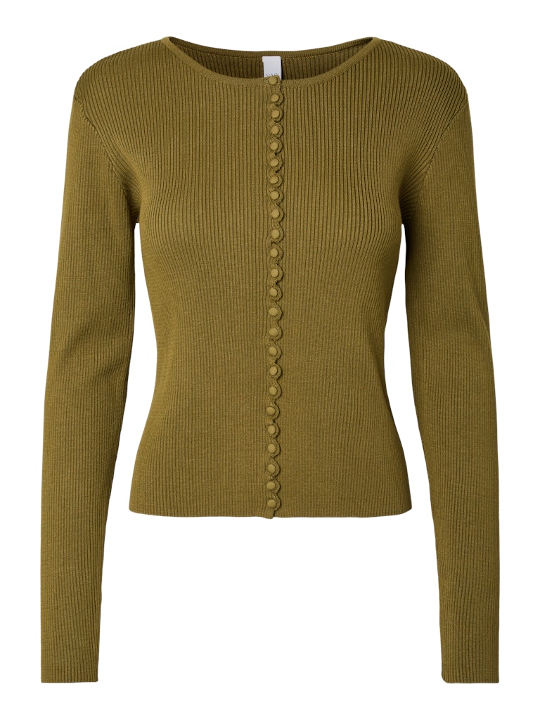 YASSIANA Knit Pullover, Fir Green