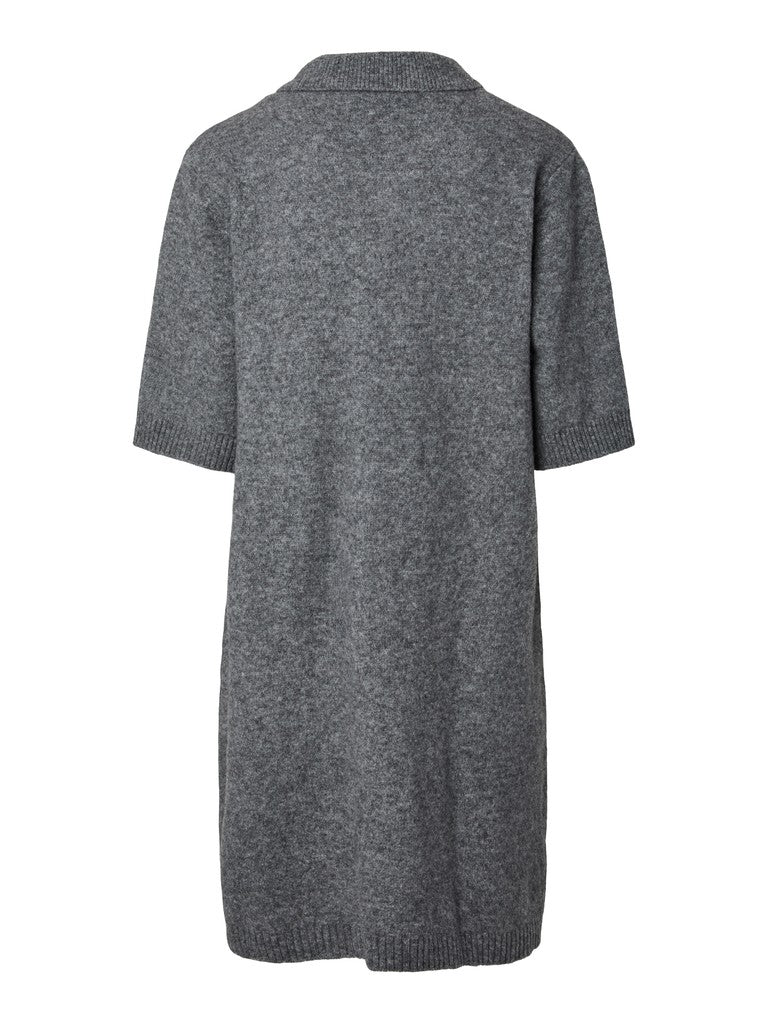 YASFRILO Knit Dress, Medium Grey Melange