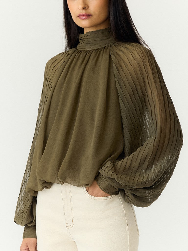 YASOLERA LS Top, Dark Olive