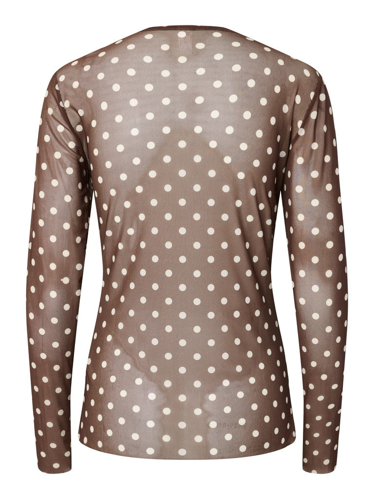 YASDOT LS Mesh Top, Pinecone Birch dots