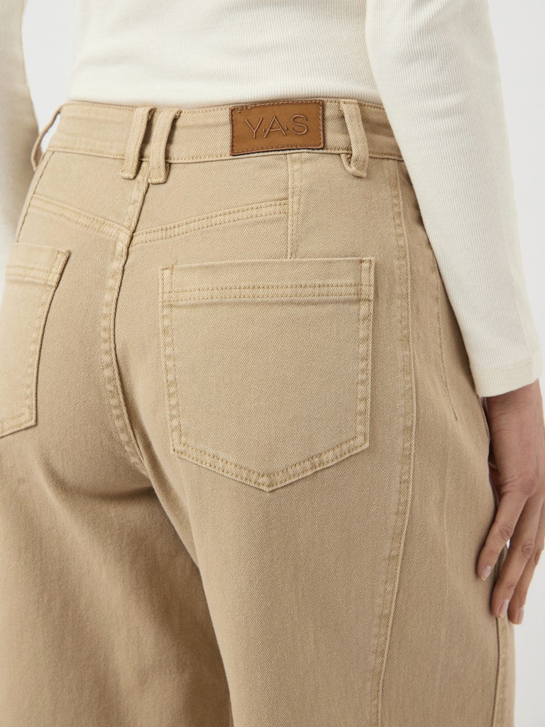 YASLUA HW Barrel Ankel Jeans, incense