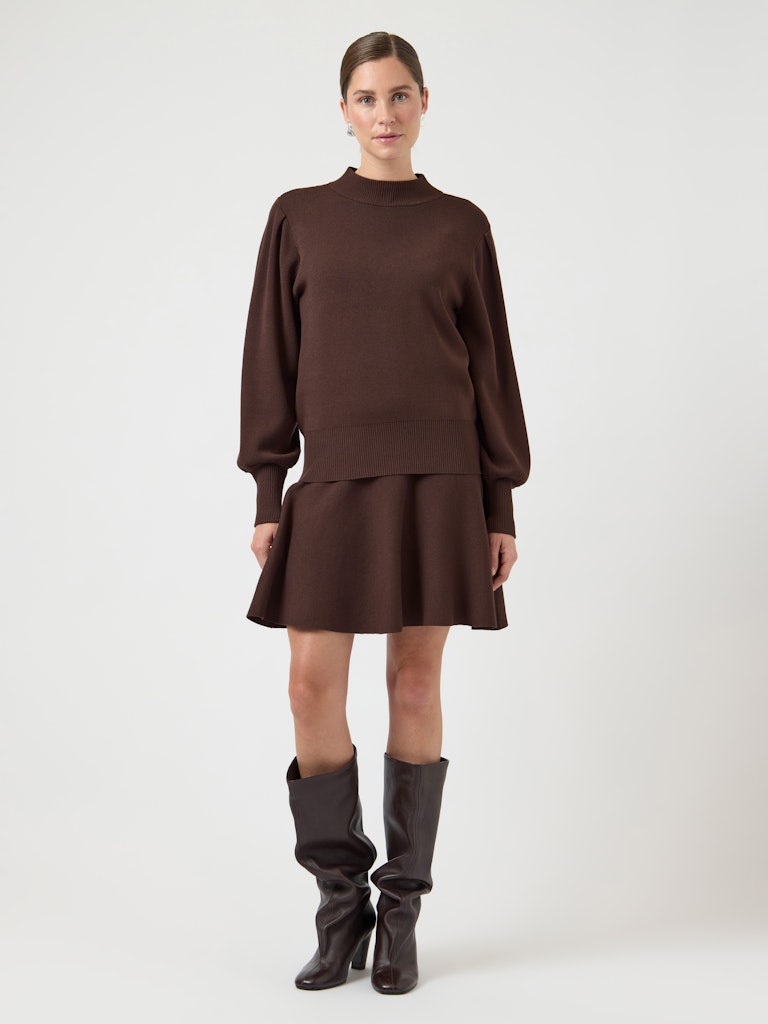 YASFONNY Knit Pullover, chocolate brown