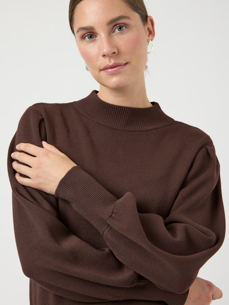 YASFONNY Knit Pullover, chocolate brown