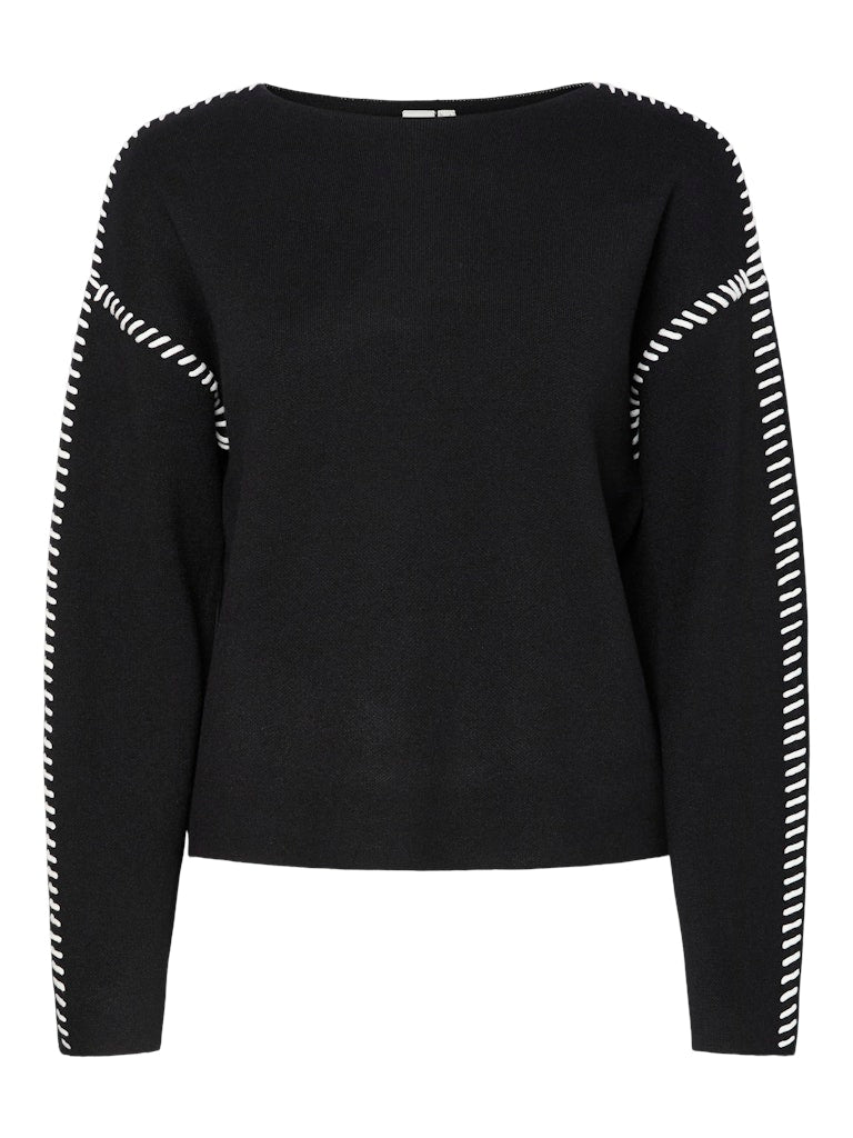 YASSTITCHA Knit Pullover, black