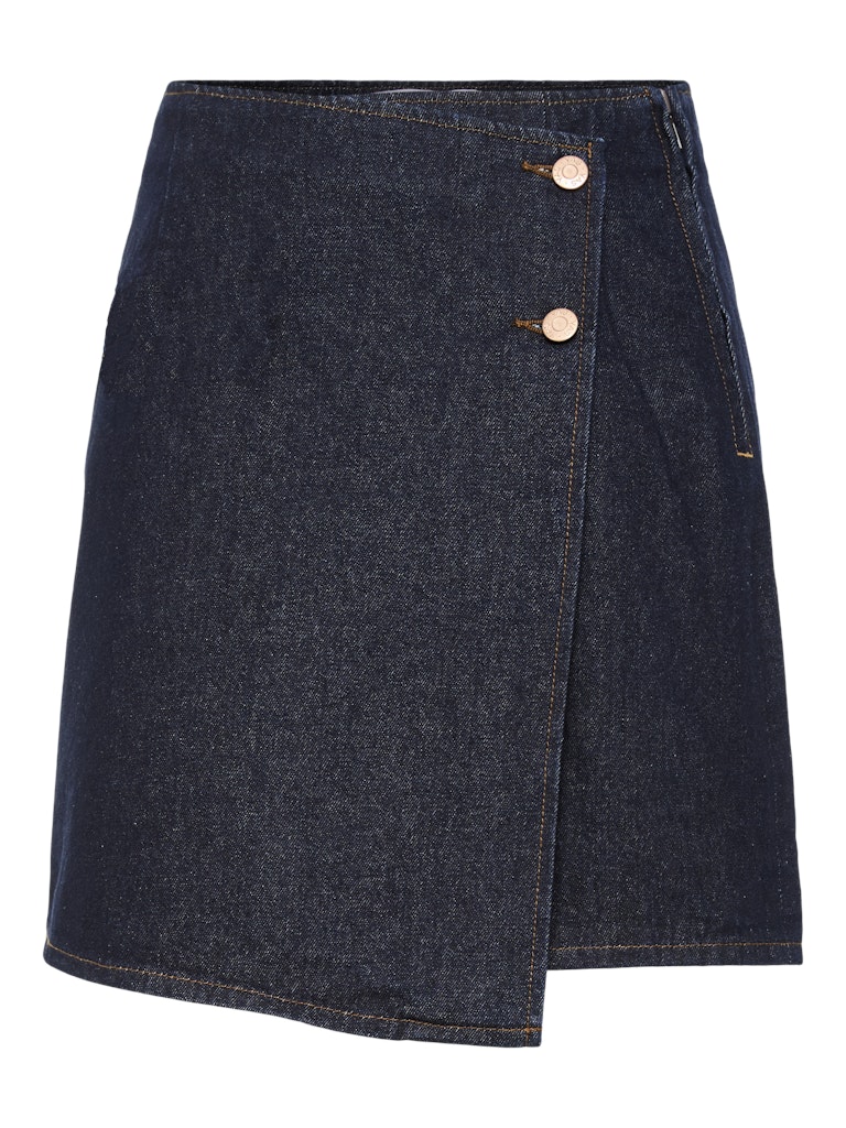 YASLISANA Short Denim Skirt, dark blue denim