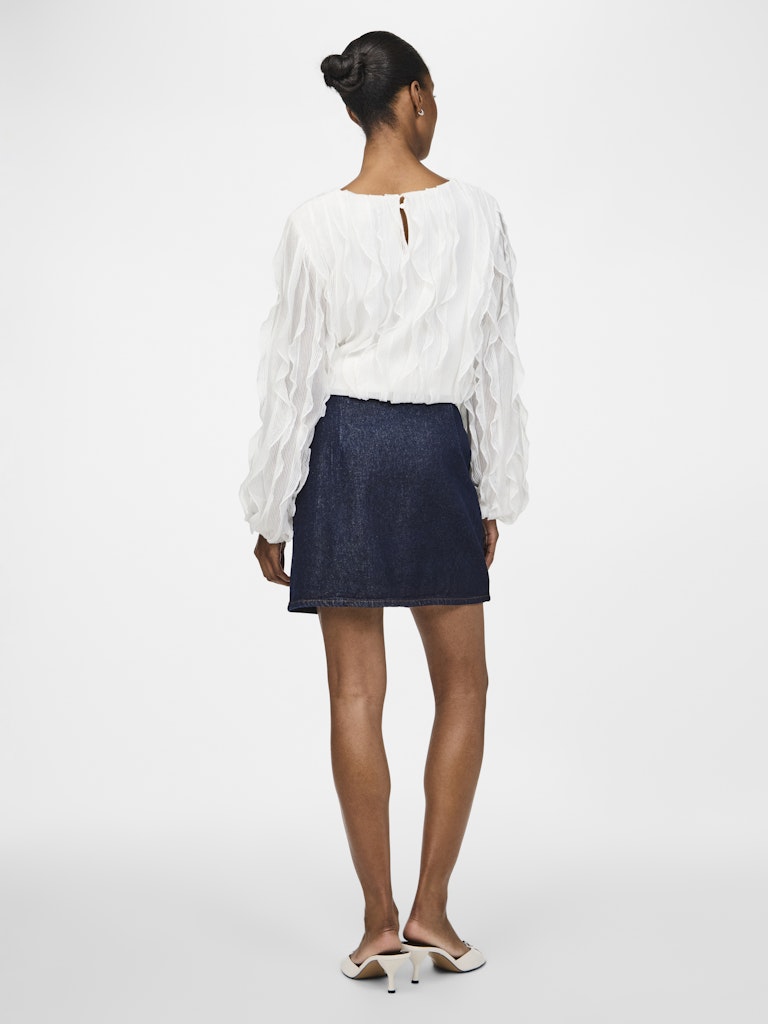 YASLISANA Short Denim Skirt, dark blue denim