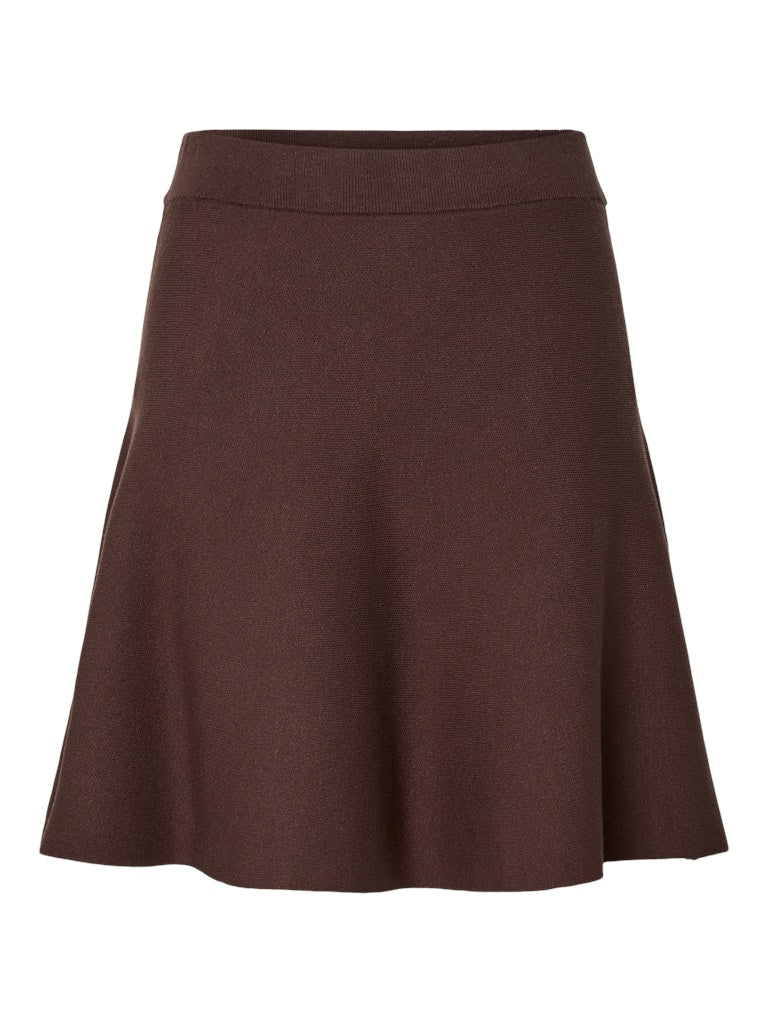 YASFONNY Knit Skirt, chocolate brown