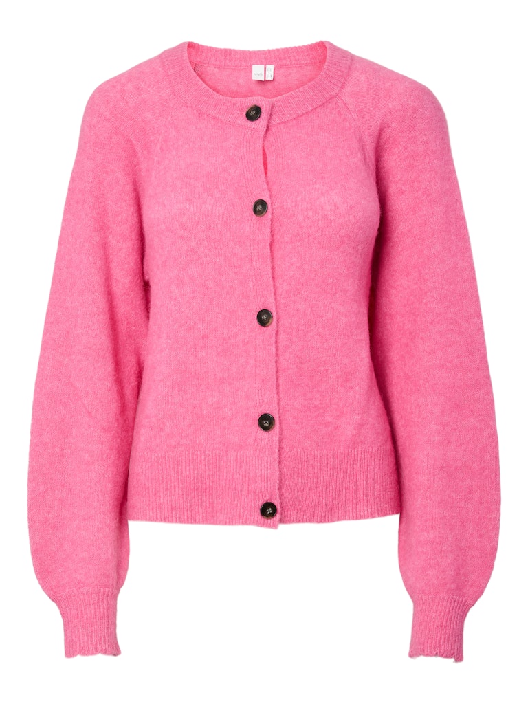 YASJOHI Wool Knit Cardigan, begonia pink