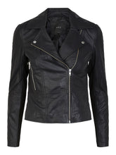 Lade das Bild in den Galerie-Viewer, YASSOPHIE Leather Jacket, Black
