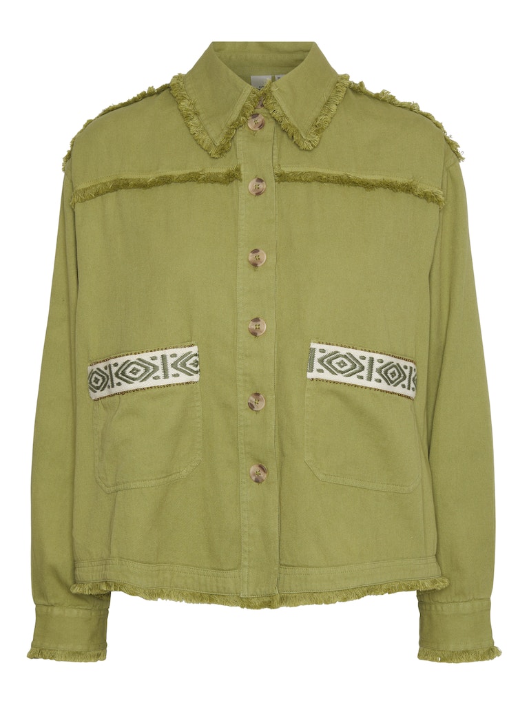 YASTOKKA Embroidery Jacket, Mosstone