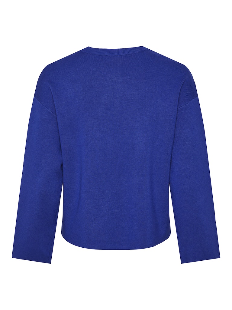 YASVERDE 7/8 O-Neck Knit Pullover, Bluing