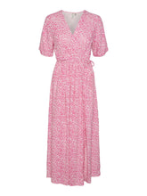 Lade das Bild in den Galerie-Viewer, YASZELEO Long Wrap Dress, Pastel Lavender/AOP
