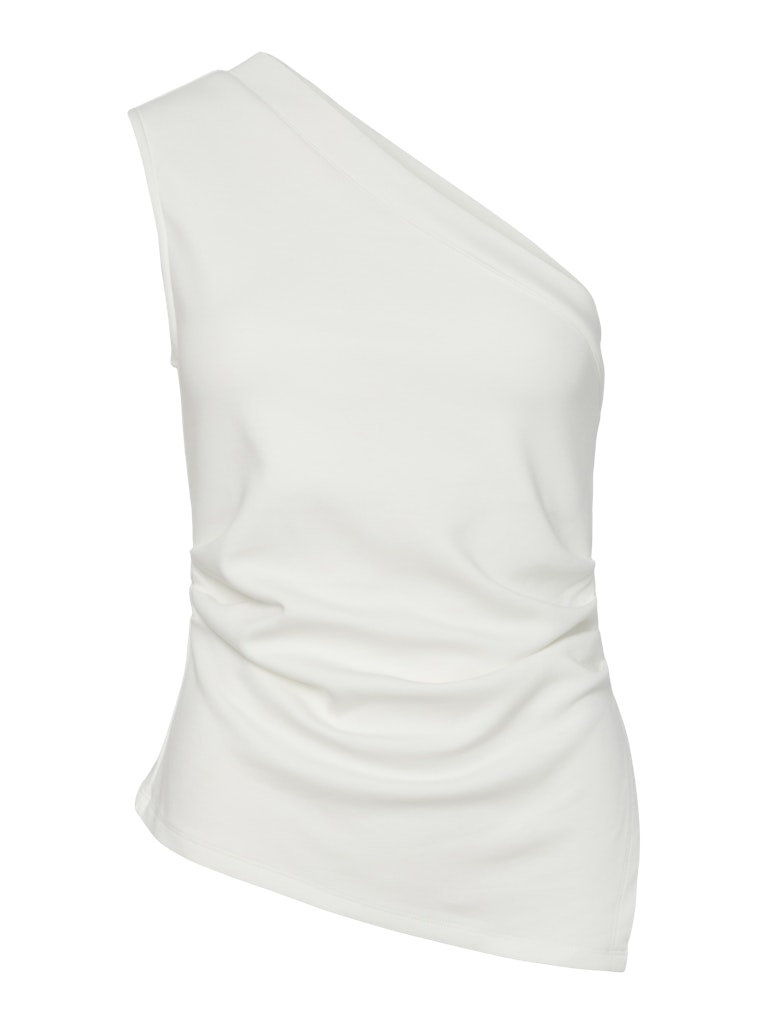 YASVENICE One Shoulder Top, Star White