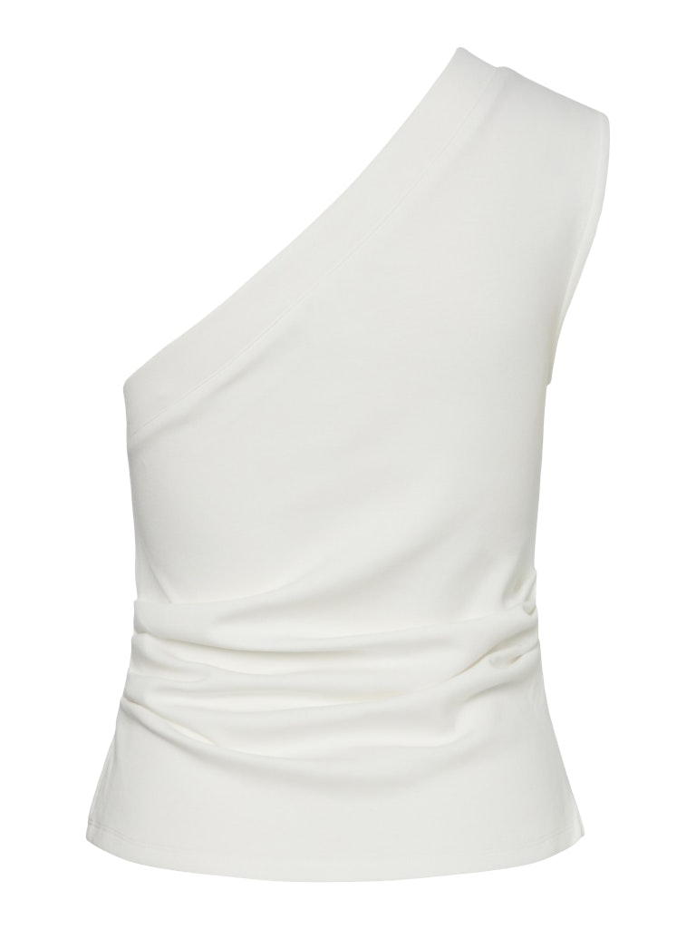 YASVENICE One Shoulder Top, Star White