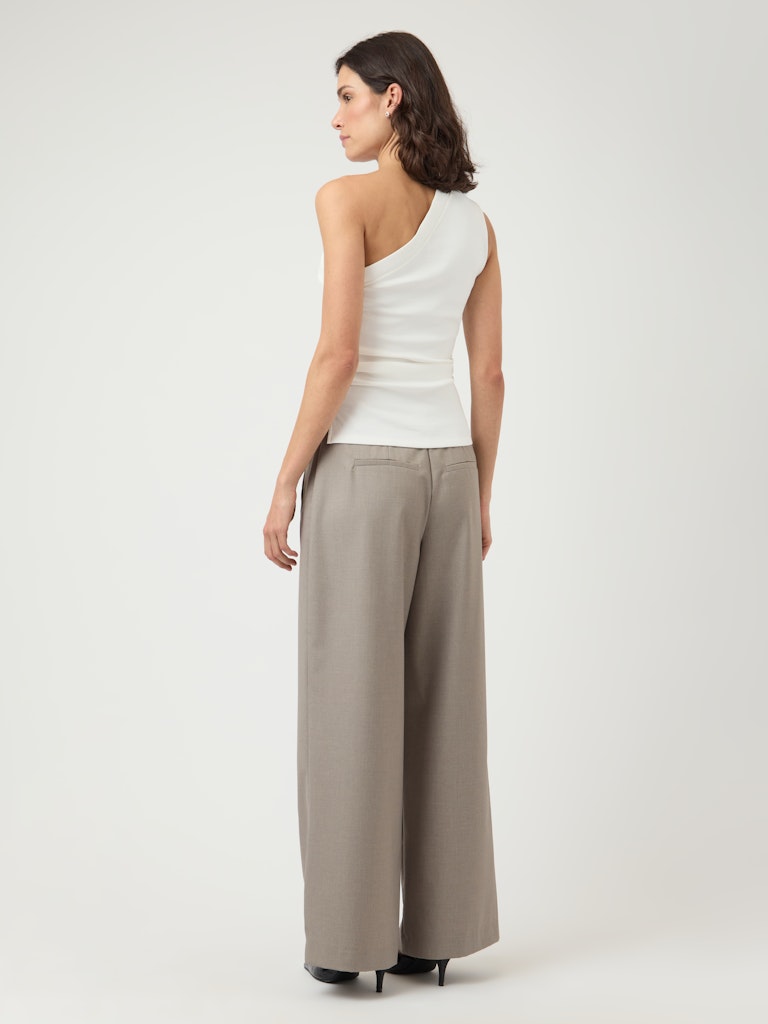 YASVENICE One Shoulder Top, Star White