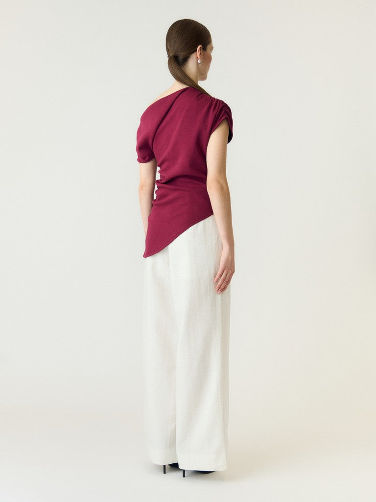 YASPALIMI Off Shoulder Top, Rhododendron