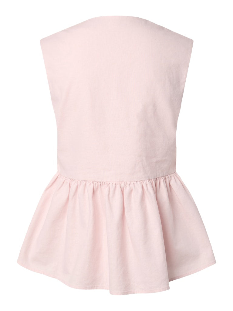 YASTRIMA Linen Blend Top, Ballerina