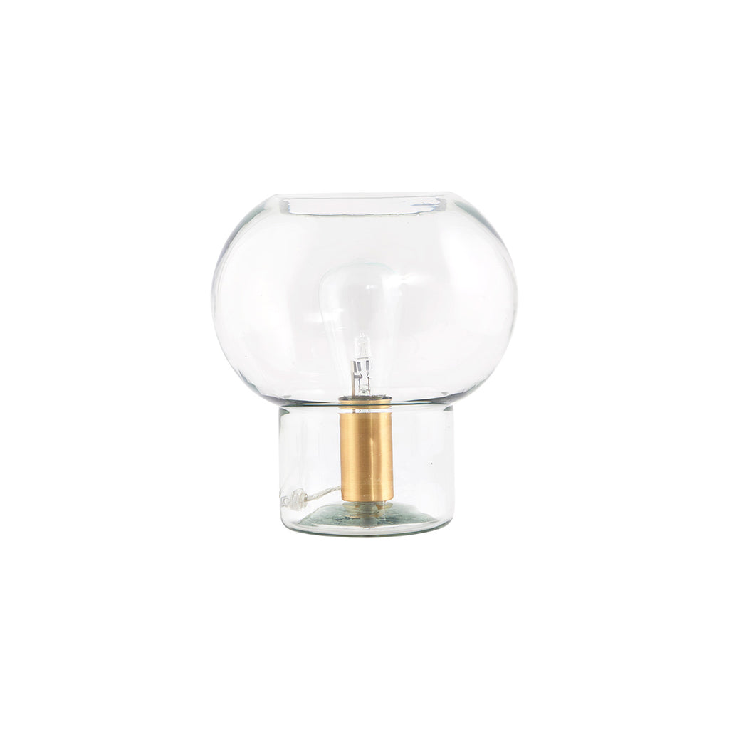 MUSH Tischlampe, Glas / Messing