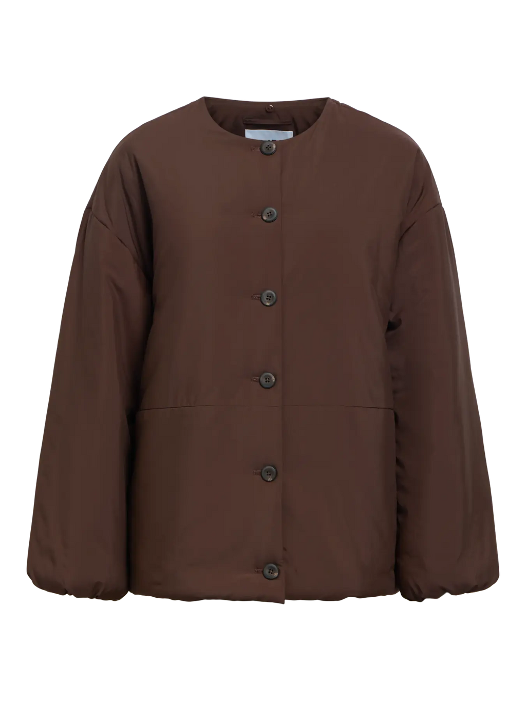 OBJGEMMI Scarf Jacket, Seal Brown