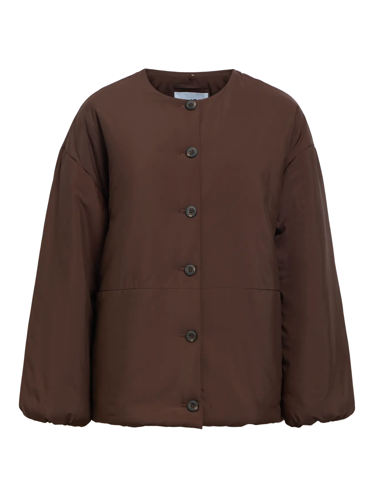 OBJGEMMI Scarf Jacket, Seal Brown