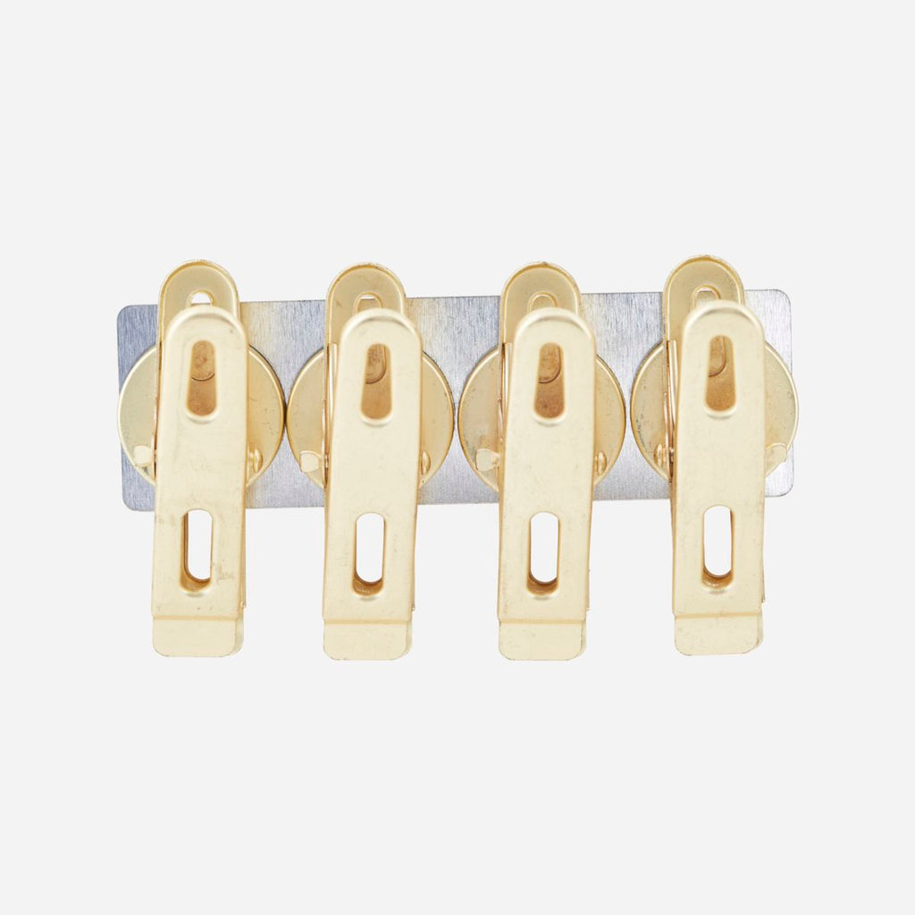 MAGNETIC Clip, Set of 4, Gold