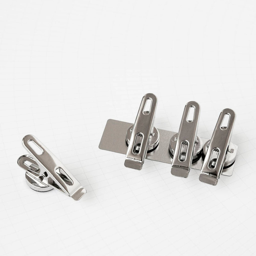 MAGNETIC Clip, Set of 4, Silver