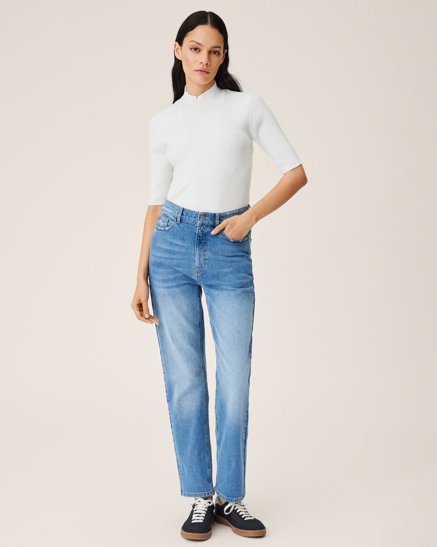 MSCHGretel Nel Slim Ankle Jeans, Light Blue