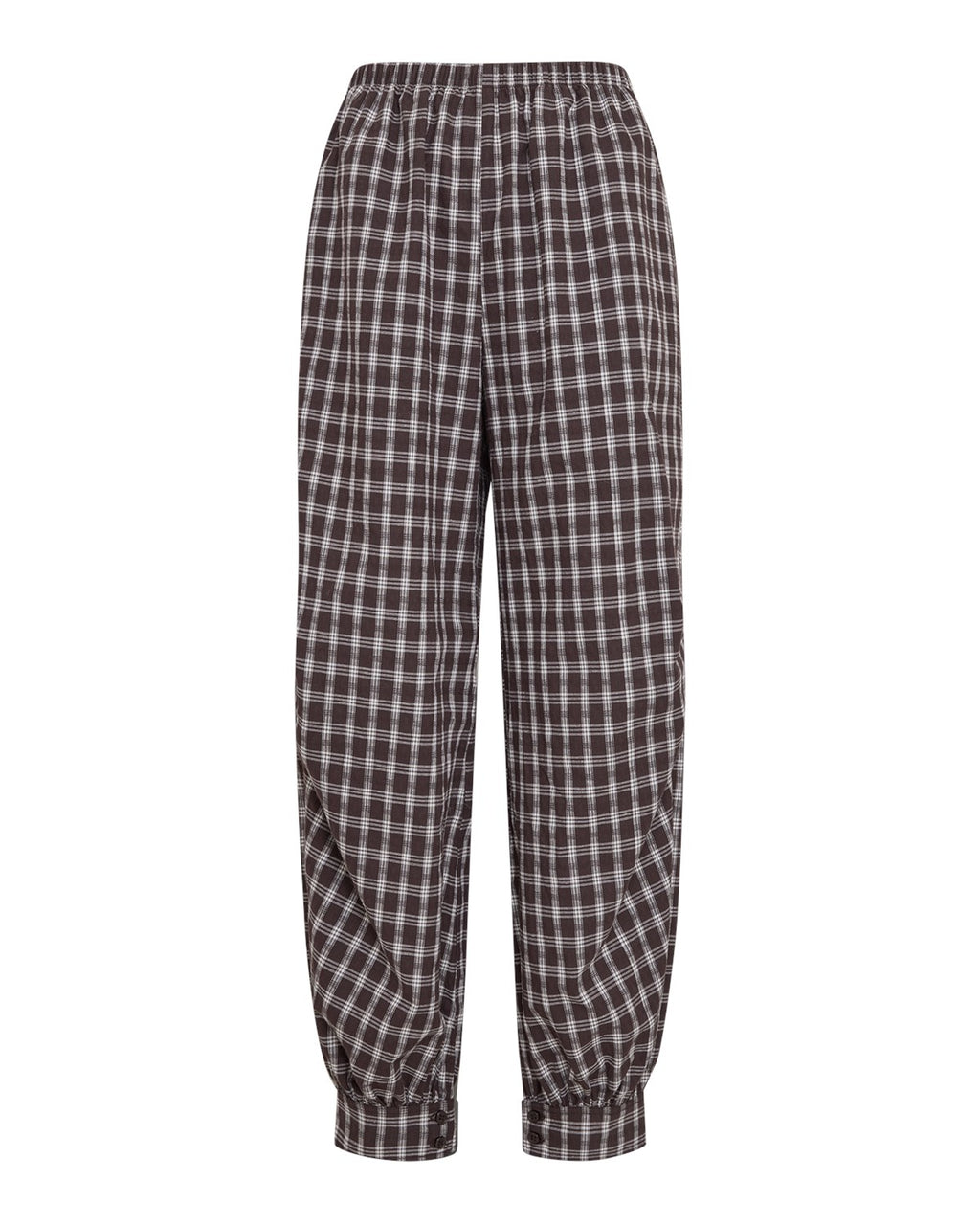 MSCHCarola Balloon Pants CHK, brown/egret