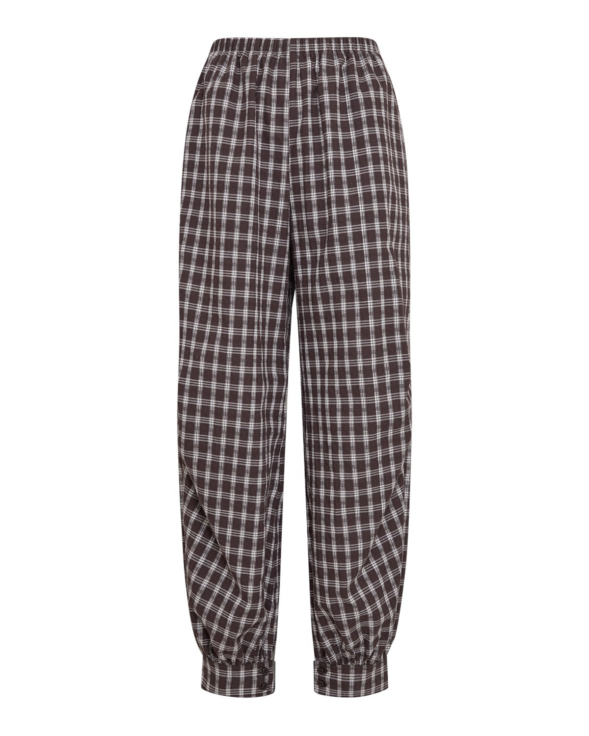 MSCHCarola Balloon Pants CHK, brown/egret