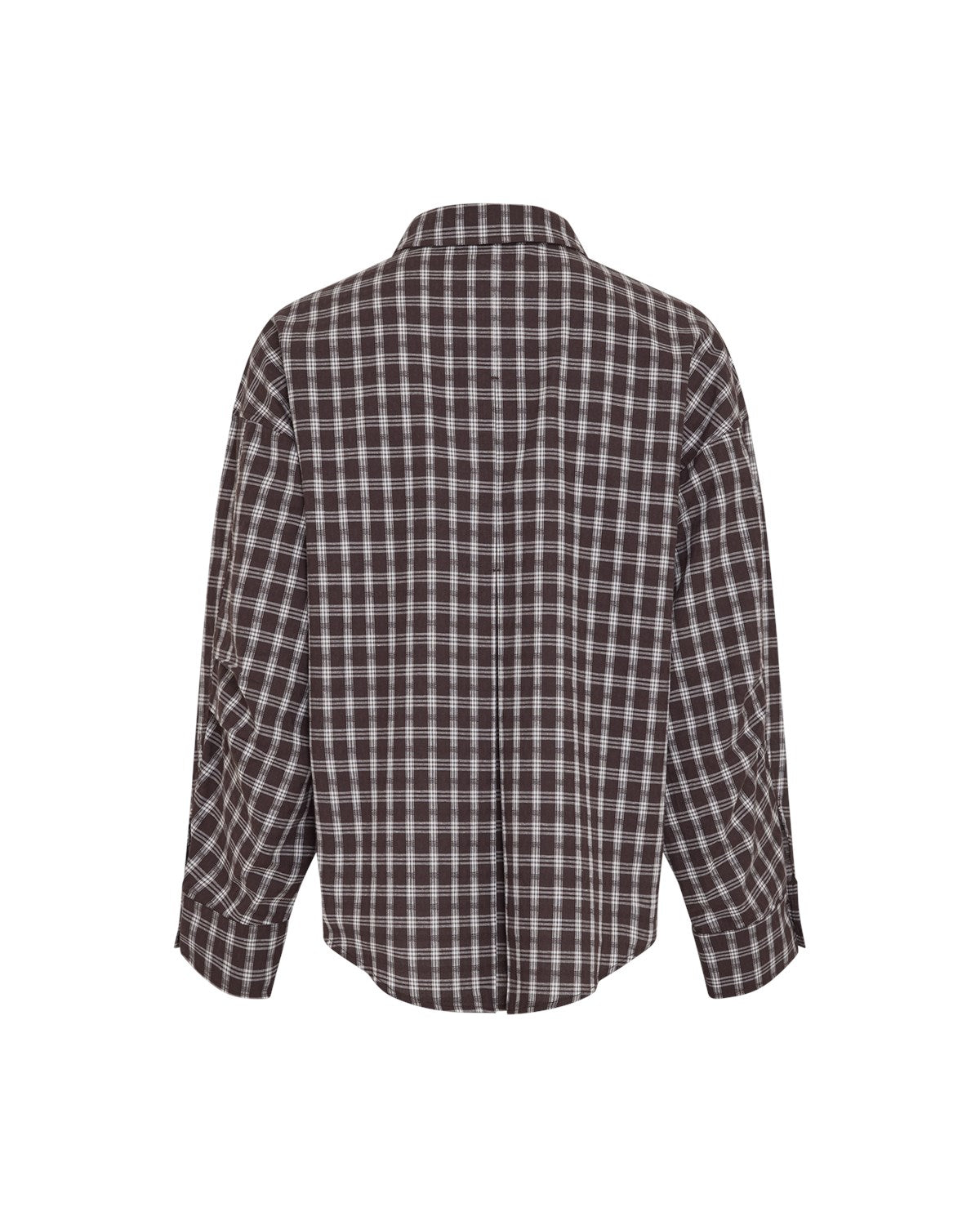 MSCHCarola Shirt CHK, brown/egret