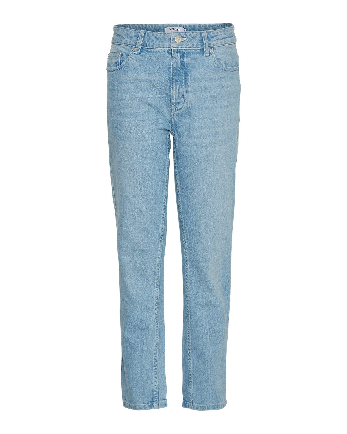 MSCHKiea Ada Slim Cropped Jeans, Light Blue