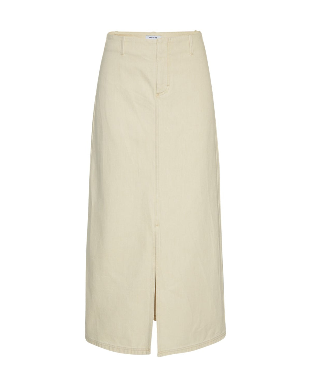 MSCHPhelina Ida HW Denim Skirt, oatmeal