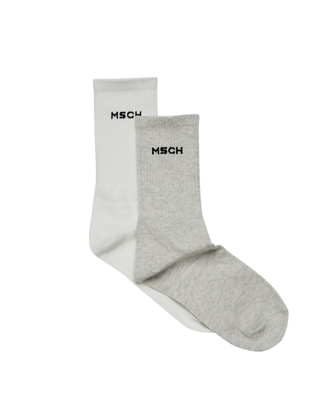 MSCHSporty Logo Socks, White/LGM