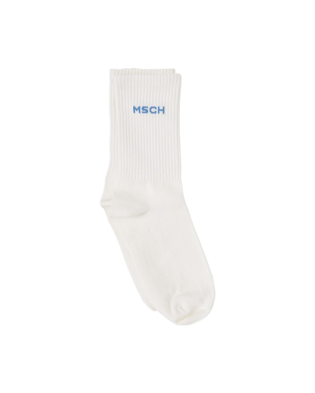 MSCHSporty Logo Socks, White/Vio/Azurine