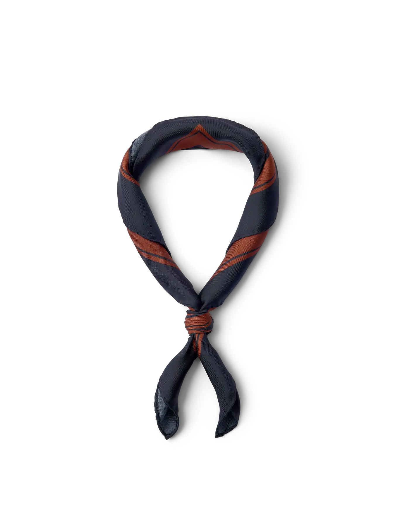 SLWSARA Silk Scarf, Cherry Mahogany